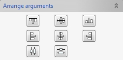 The "arrange arguments" tools